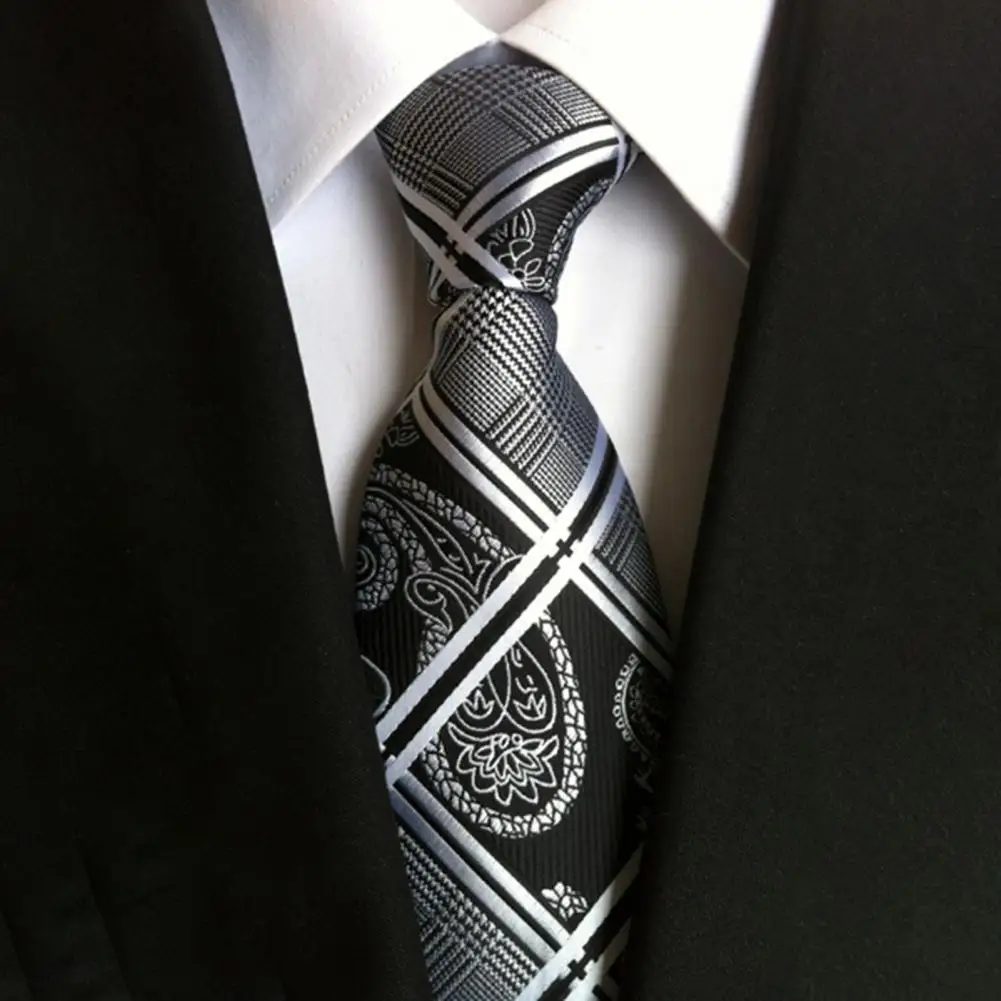 

Men Tie Great Smooth Surface Accessory Multi Styles Wedding Tie for Work