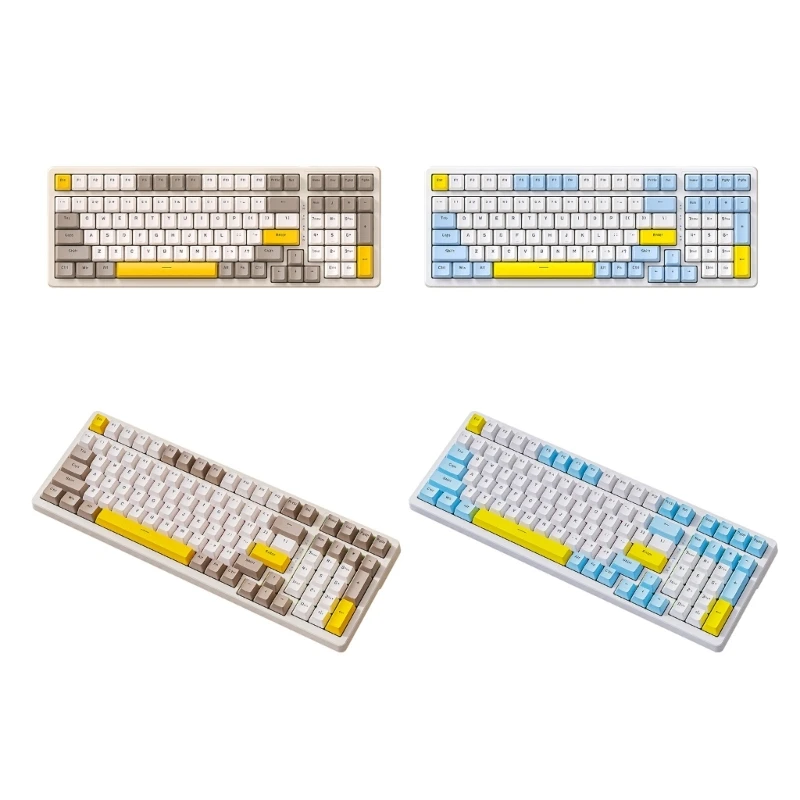 K3MAX 100Keys Gaming Keyboard RGB Light Two-Color Injection Mechanical Keyboard Drop Shipping