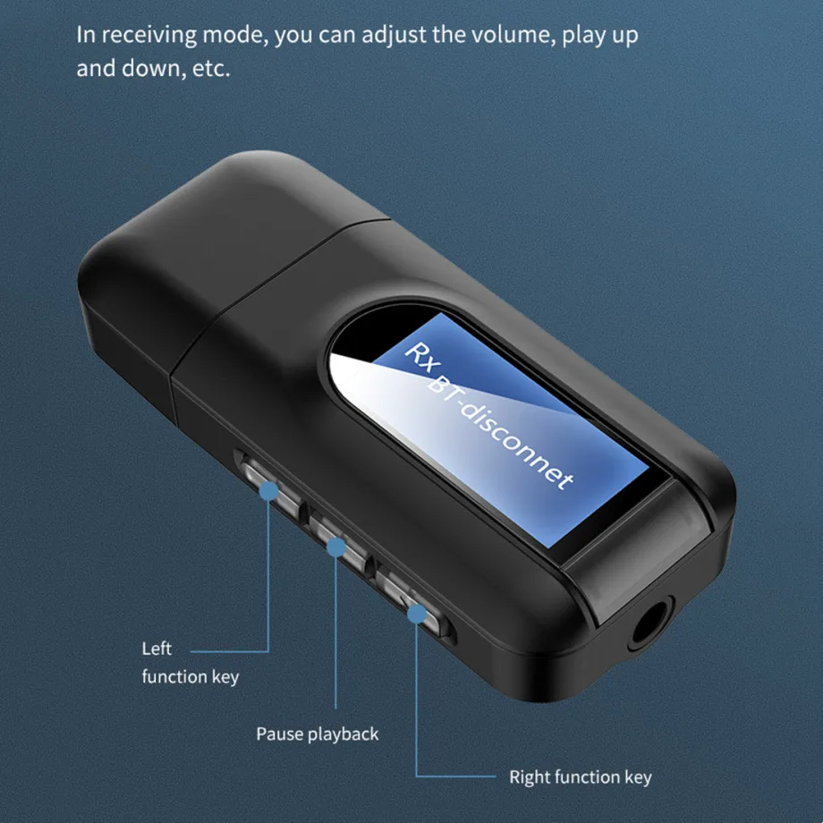 USB Bluetooth 5 0 аудио приемник передатчик 3 мм AUX разъем RCA беспроводной адаптер без