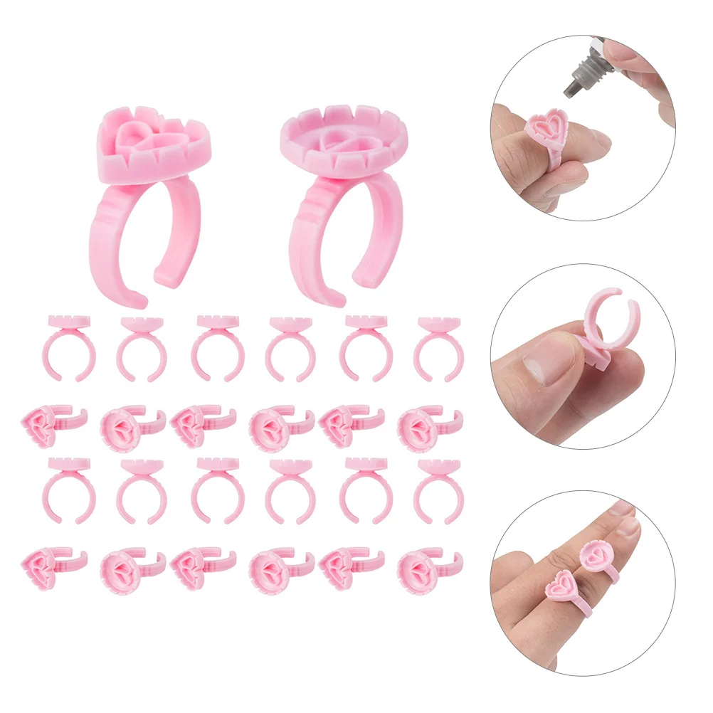 

Glue Rings Cupholder Pigment Ring Lashescups Inkfan Lash Eyelash Extension