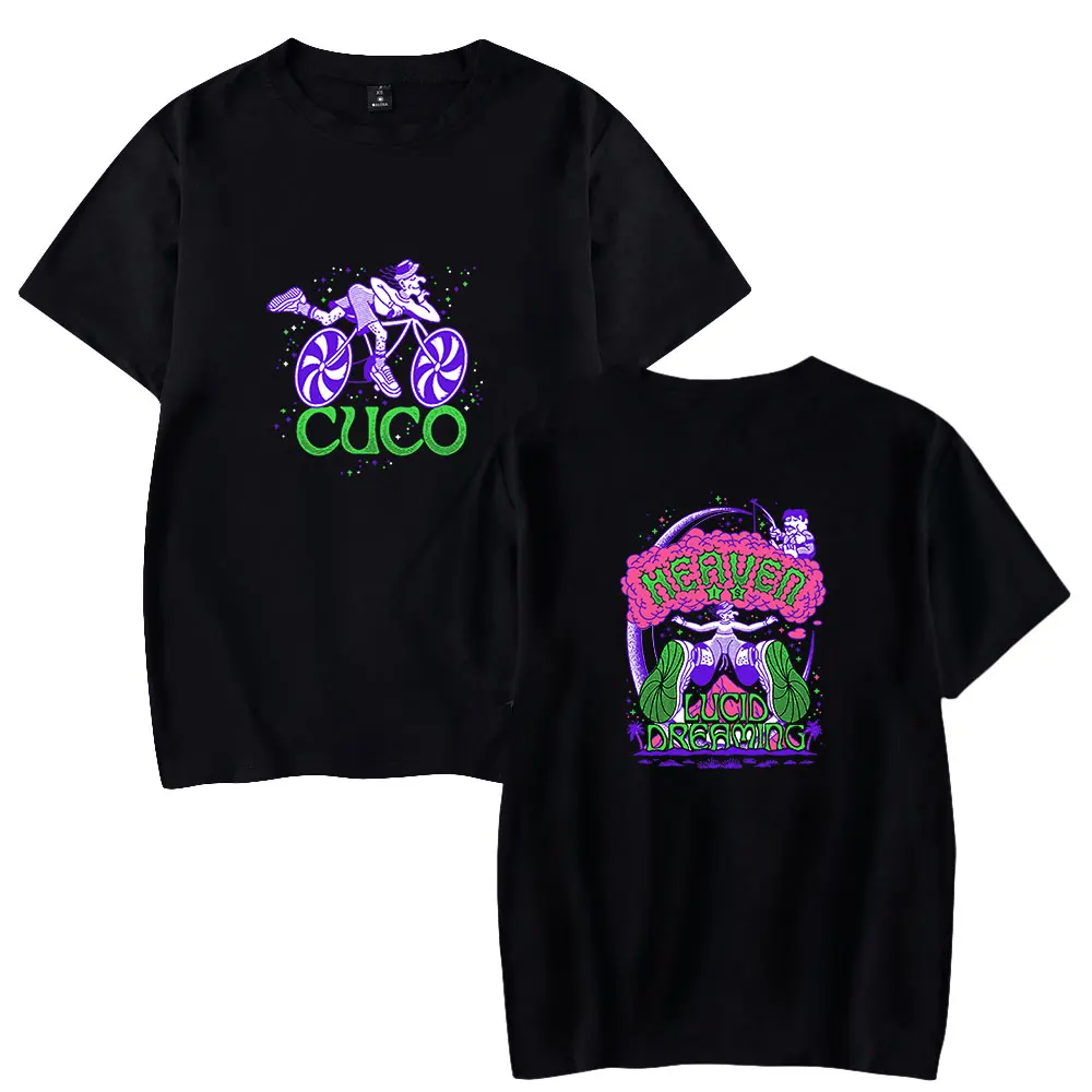 

Модная футболка Cuco для женщин и мужчин, летние футболки с коротким рукавом, Повседневная Уличная футболка унисекс