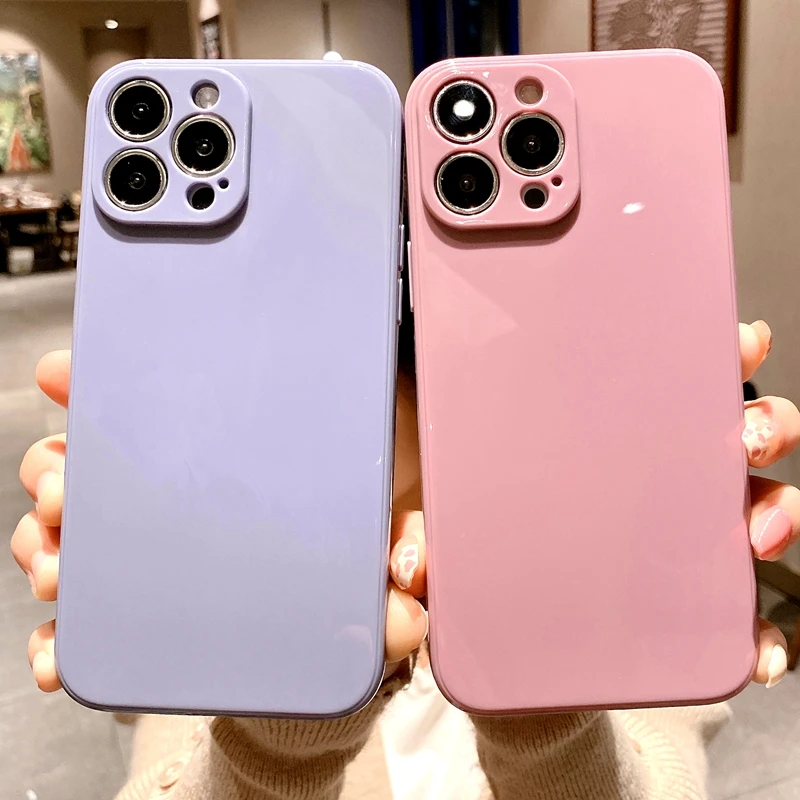 

Soft Candy Phone Case For iPhone 11 12 13 Pro Max XS X XR 7 8 Plus SE 2020 Mini Shockproof Bumper Back Cover