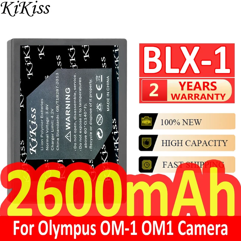 

2600mAh KiKiss Powerful Battery BLX-1 BLX1 For Olympus OM-1 OM1 Camera