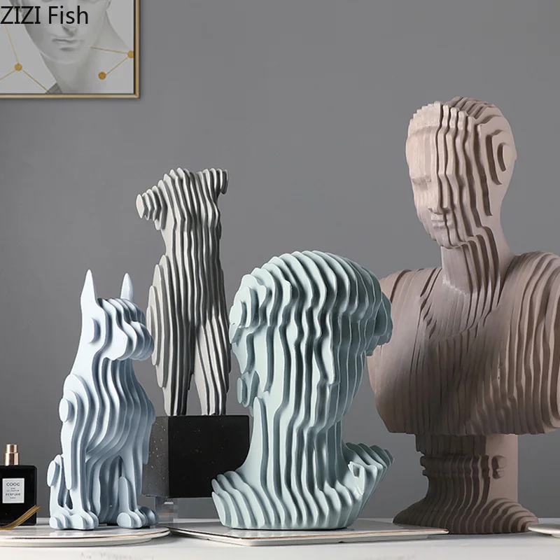 Оригами искусство складки художественная фигурка бюста скульптура