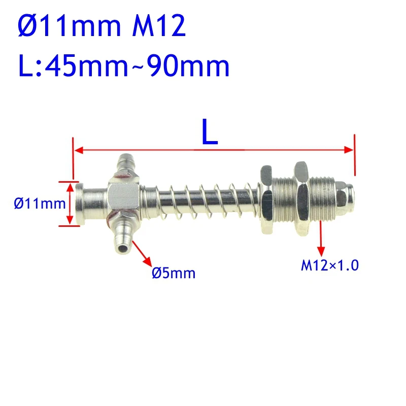 Pneumatic Manipulator Spring Loaded Vacuum Suction Cup Holder Base M12 M10 M8 L45 L65 L75 L80 Automated Sucker Component Fitting
