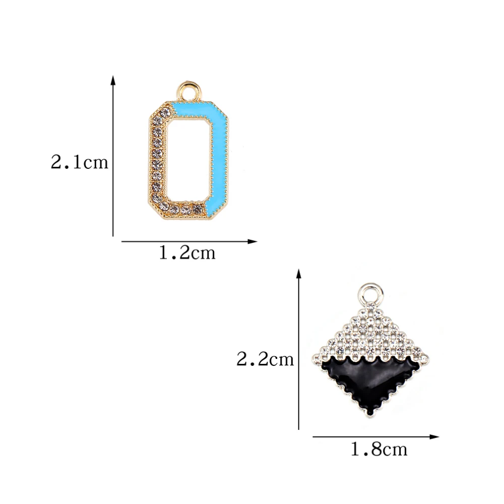 10 шт. подвеска из цинкового сплава с яркими бриллиантами