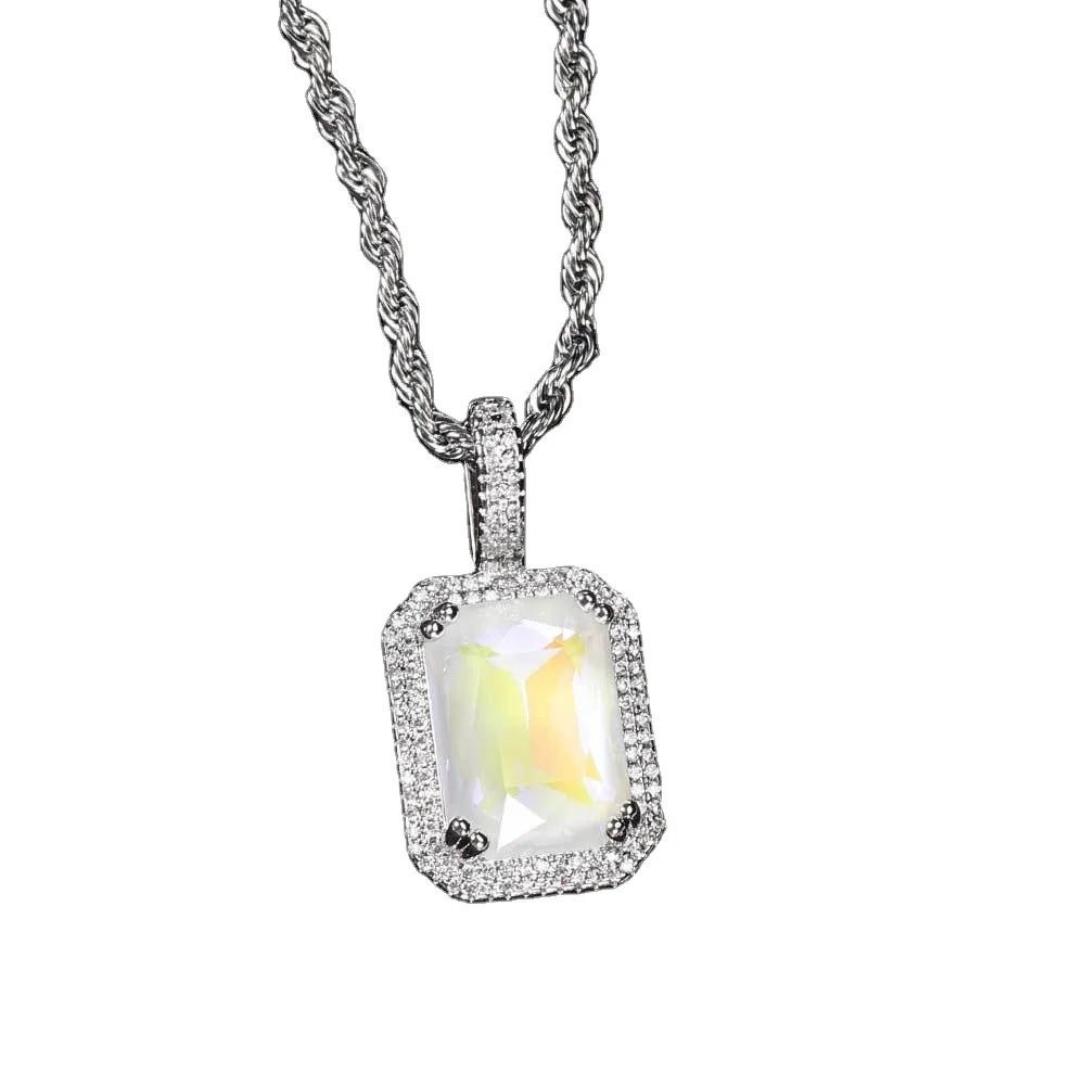 

2021 New Arrivals Brass Choker 10Mm Diamond Cuban Link Chain Cubic Zirconia Diamond Hip Hop Chains And Pendants