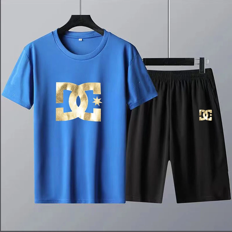 2023 Limited Men Women T Shirt Luxury Brand Trend Fashion Sports T-Shirt Set Monogram Print 100% Cotton Oversized Free Shipping