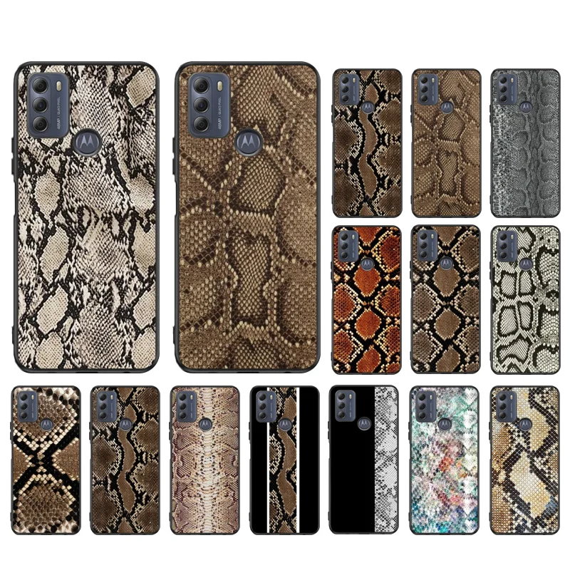 

Snake Skin Phone Case for Motorola Moto Edge 20 Edge 20 Lite E7 Power E40 E20 One Action G10 G Play G22 G52 G60 E32 G8