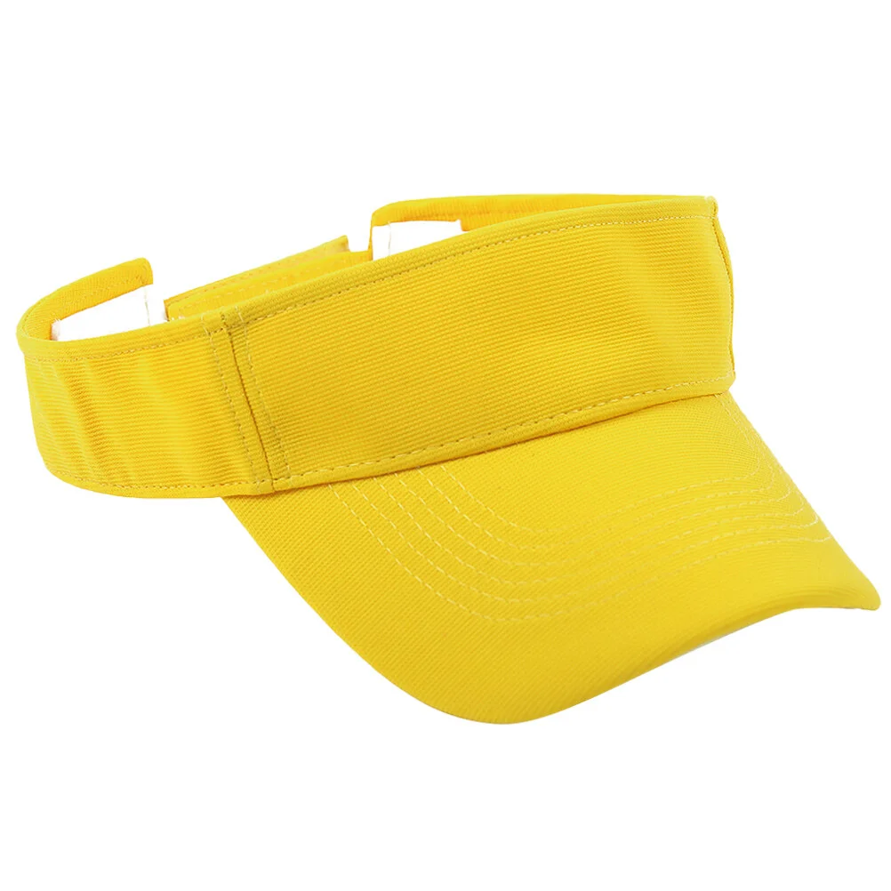 

Солнцезащитный козырек, летняя шапка с УФ-защитой, регулируемый пляжный козырек, шляпа, пустая шапка для активного отдыха, езды на велосипеде, рыбалки, желтый