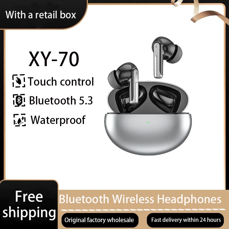 

NEW XY-70 ENC+ANC TWS Bluetooth Earphones Touch Control Wireless Headphones HD Stereo Waterproof Noise Reduction Earbuds Headset