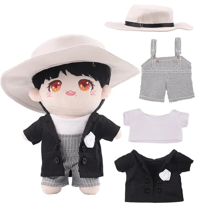 1SET 20CM Star Doll Clothes Costumes Dress Up Cute Plush Dolls Accessories Generation Kpop EXO idol Dolls Gift DIY Toys