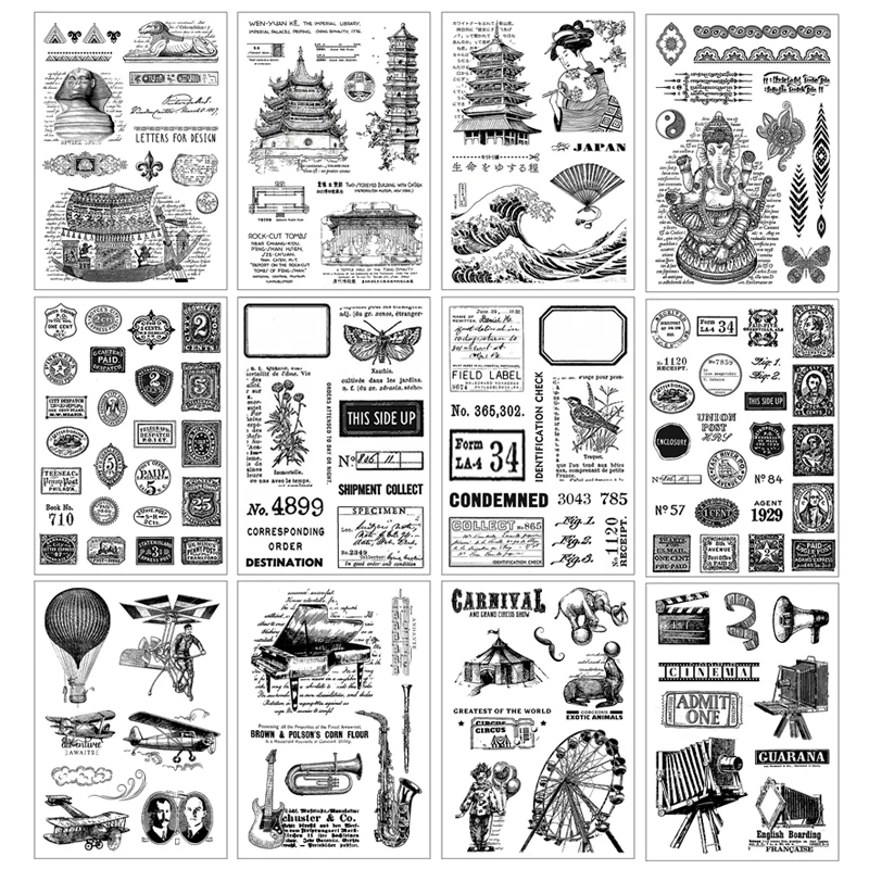 Прозрачный силиконовый штамп для скрапбукинга | AliExpress