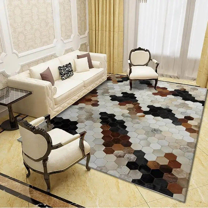 

1.4Mx2.0M Modern simple geometric living room household carpet bedroom bedside tea table carpet floor mat entrance mat rug