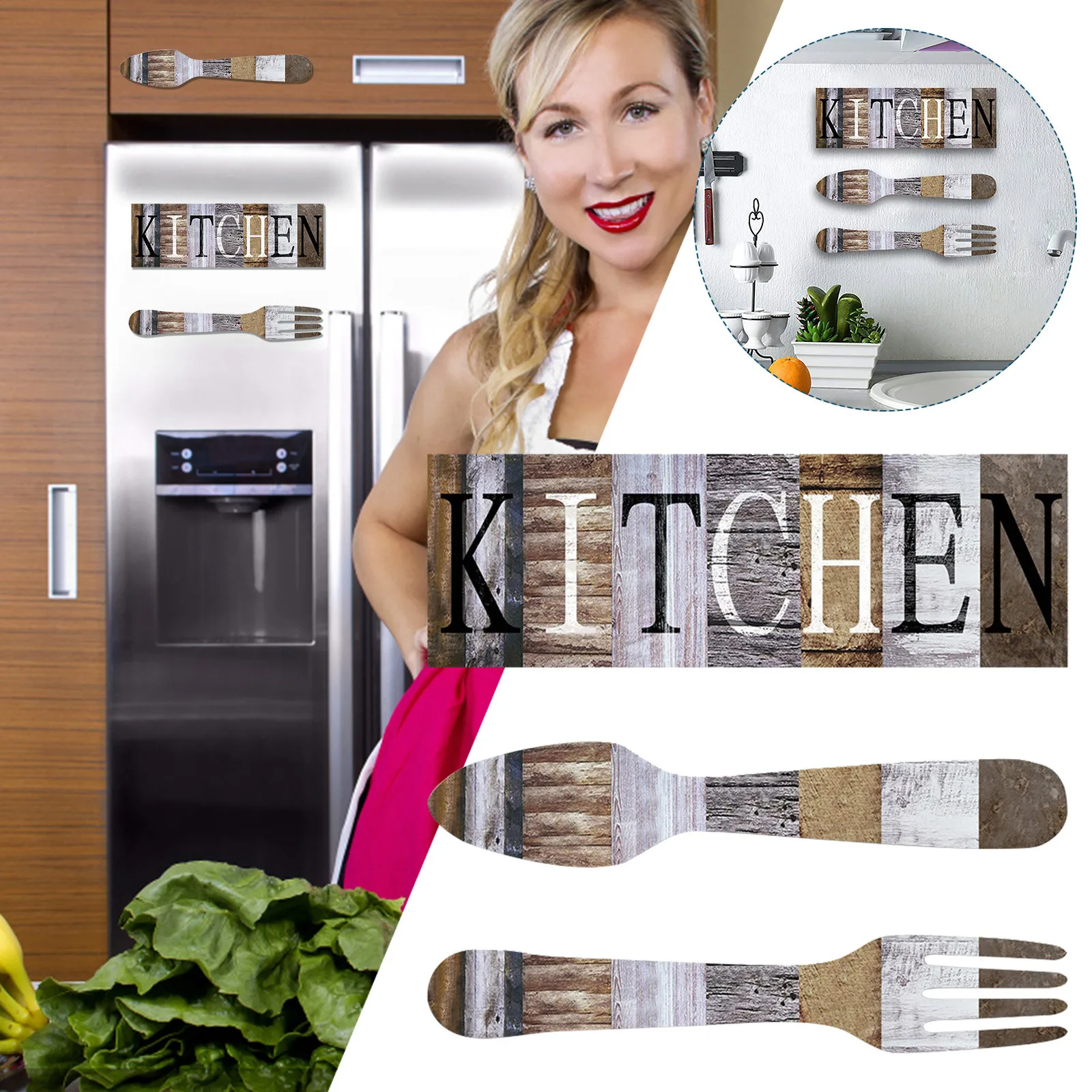 

Деревянное искусство стен искусства для украшения кухни бара