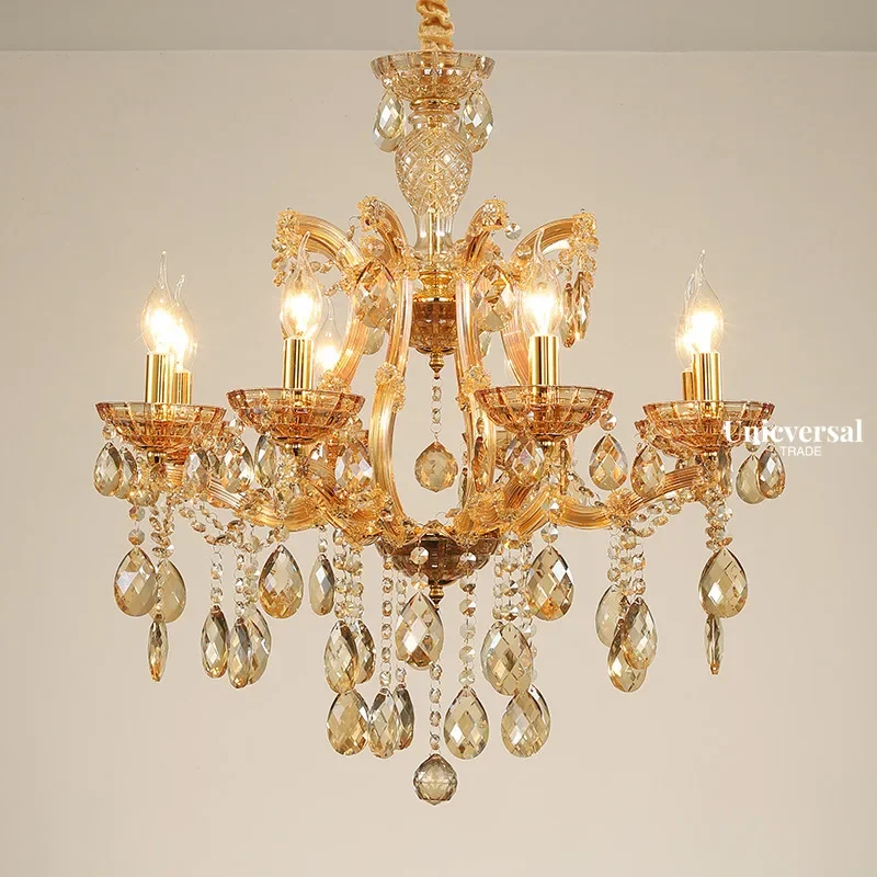 Европейская люстра потолочные хрустальные подвесные светильники принцесса