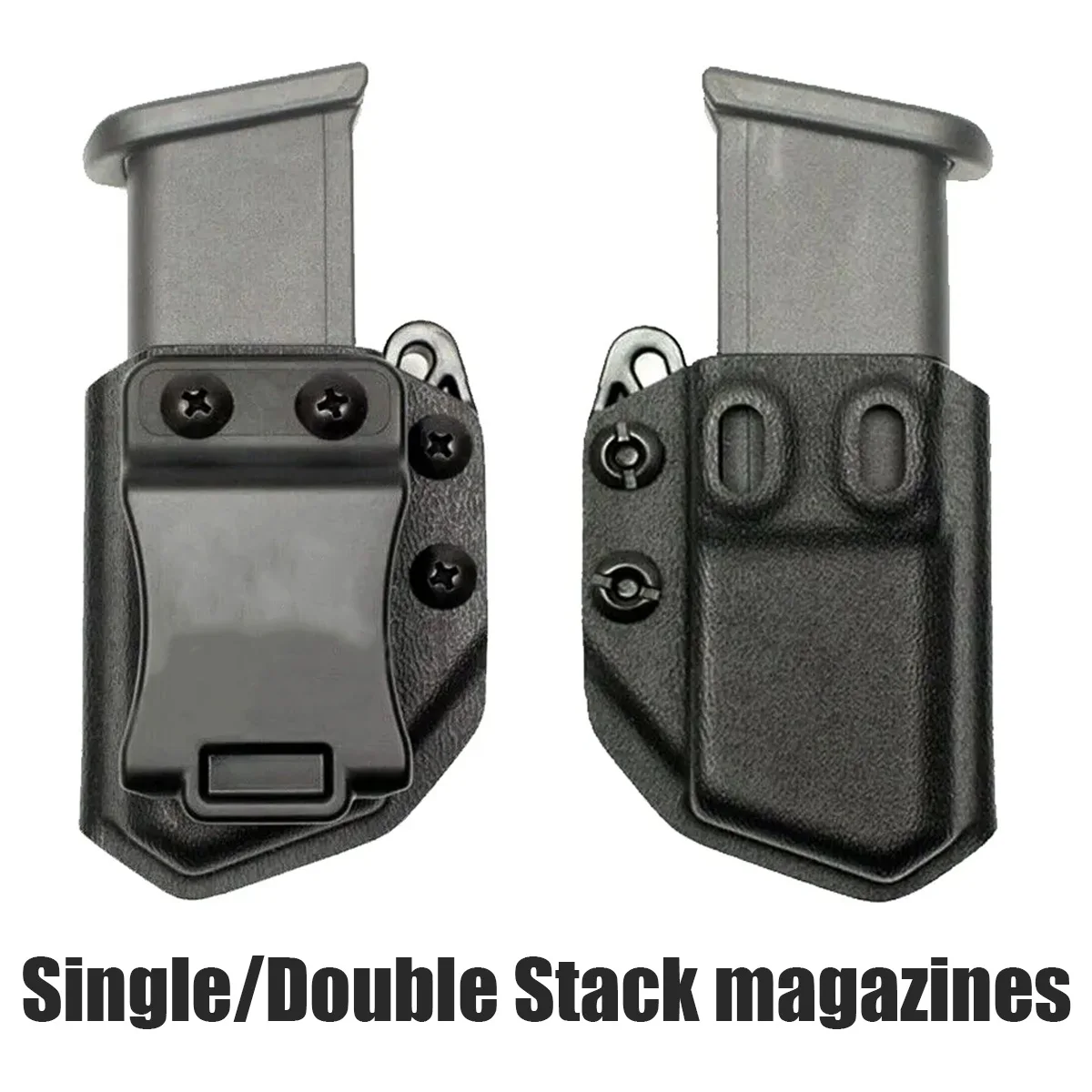 IWB OWB 9 мм .40 универсальный зажим для ремня одинарный двойной стек подсумок