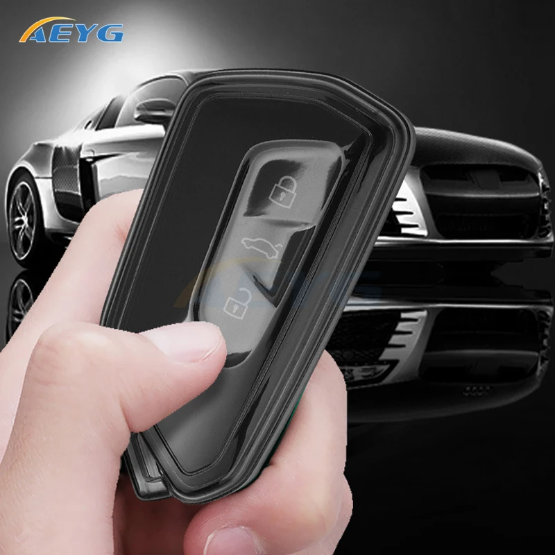 Чехол Для Автомобильного Ключа Из ТПУ Volkswagen VW Golf 8 MK8 ID-4 ID-6 Skoda Octavia A8 Seat Leon FR MK4 Cupra -