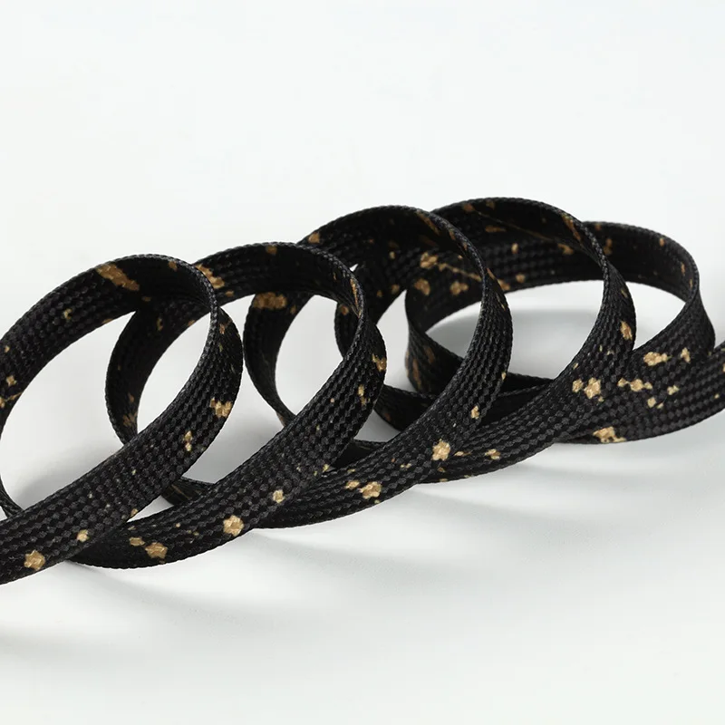 8mm Wide Creative Flat Shoelaces for Dacron Shoe Adapted Shoes Canvas Aj1 Air Force No.1 Sports Sneaker Shoes Accessories