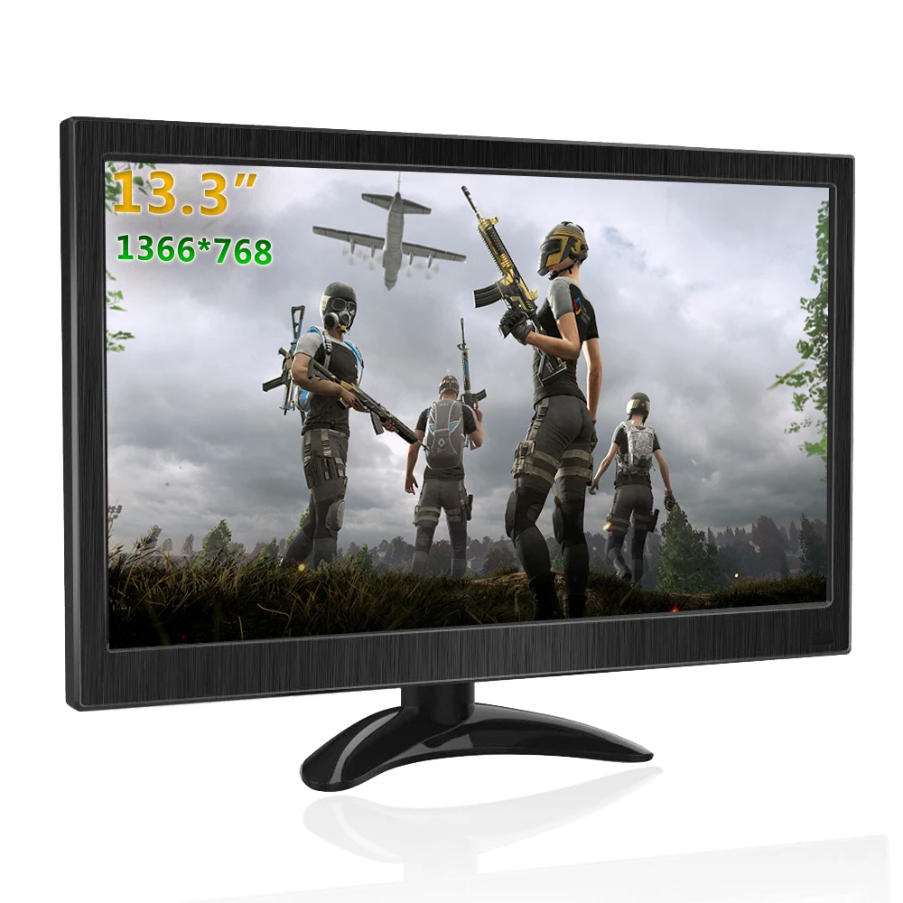 Портативный монитор 13 3 дюймов 1366x768 ПК игровой ноутбук HDMI ЖК-монитор для PS4 Raspberry Pi