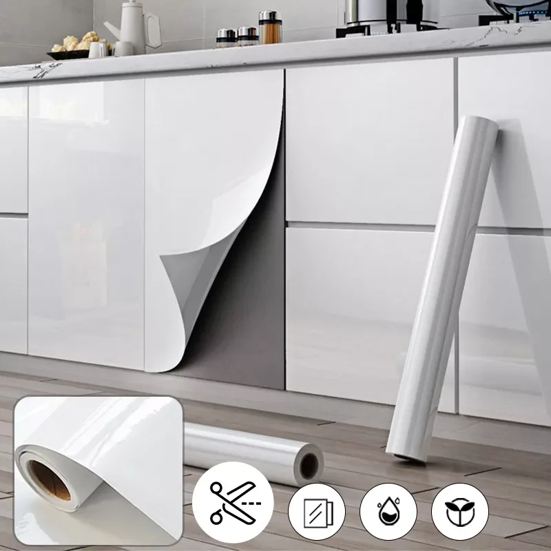 

NEW2023 Cabinet Home Wall Stickers Kitchen Decor Waterproof Oilproof Wallpaper Peel Stick Roll Wall Stickers Self-Adhesive Home