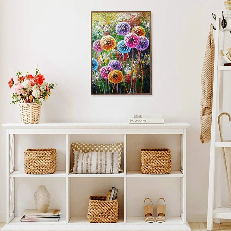 Горячая полная дрель круглые стразы алмазная живопись красочная картина с