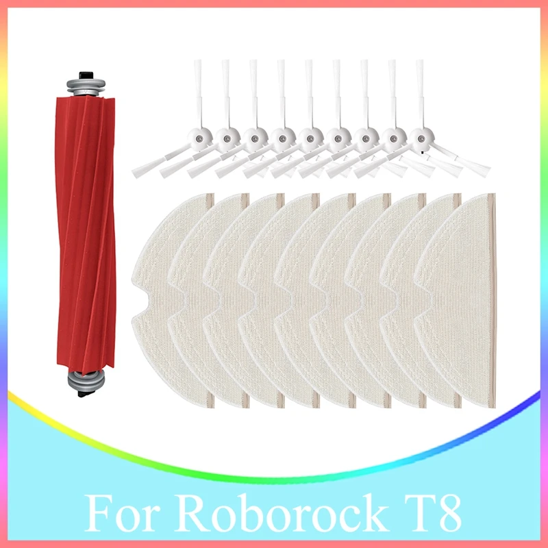 

Replacement Parts For Roborock T8 Robot Vacuum Cleaner Main Brush Side Brush Mop Cloth Accessories Kits