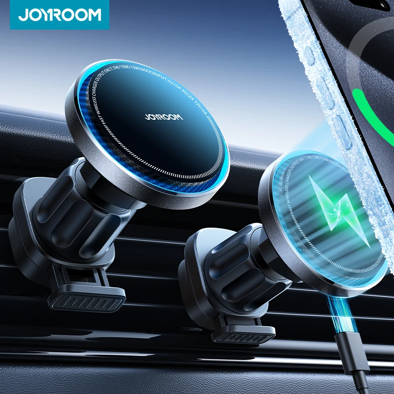 Беспроводное Автомобильное зарядное устройство JOYROOM 15 Вт магнитное