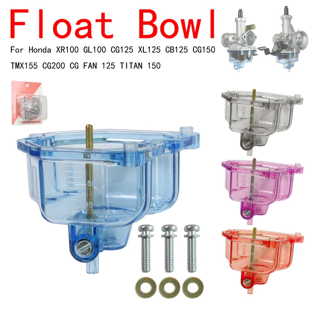 

Motorcycle Carburetor Float Bowl Oil Cup For Keihin Honda XR100 GL100 CG125 XL125 CB125 CG150 TMX155 CG200 CG FAN 125 TITAN 150