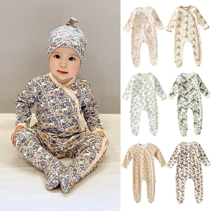

Baby Jumpsuit newborn clothes baby boy cotton printed cute long sleeved Jumpsuit baby girl wrapped crawling suit spring and summ