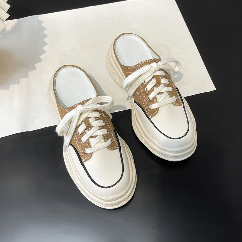 

Туфли женские на низком каблуке, Мягкие Шлепанцы, плоская подошва, резиновая подошва, обувь с закрытым носком, черные, 2022