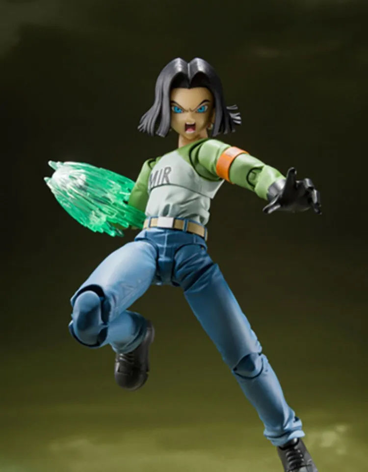 Женская оригинальная BANDAI DBZ Shf Super Android No.18 NO.17 экшн-Фигурки игрушки Аниме фигурки
