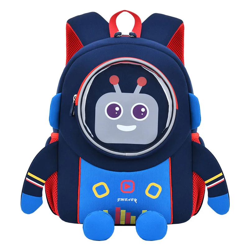 2-6 Years Baby Boys Backpacks Cartoon Robot Kawaii School Bags Kindergarten Kids Satchels Girls Small Bookbag Mochila Infantil