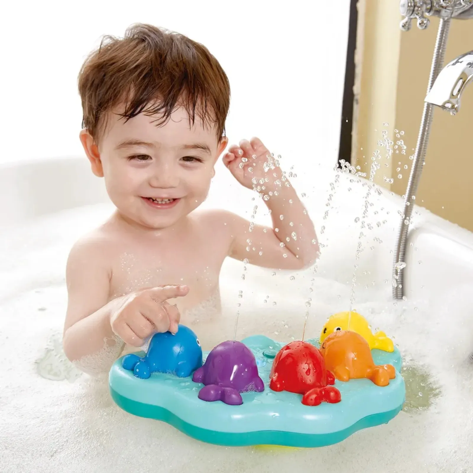 

Детские Игрушки для ванны, Игрушки для ванны с автоматическим распылением воды, рыбы для малышей, детский бассейн для купания, игрушка для ванной для мальчиков и девочек