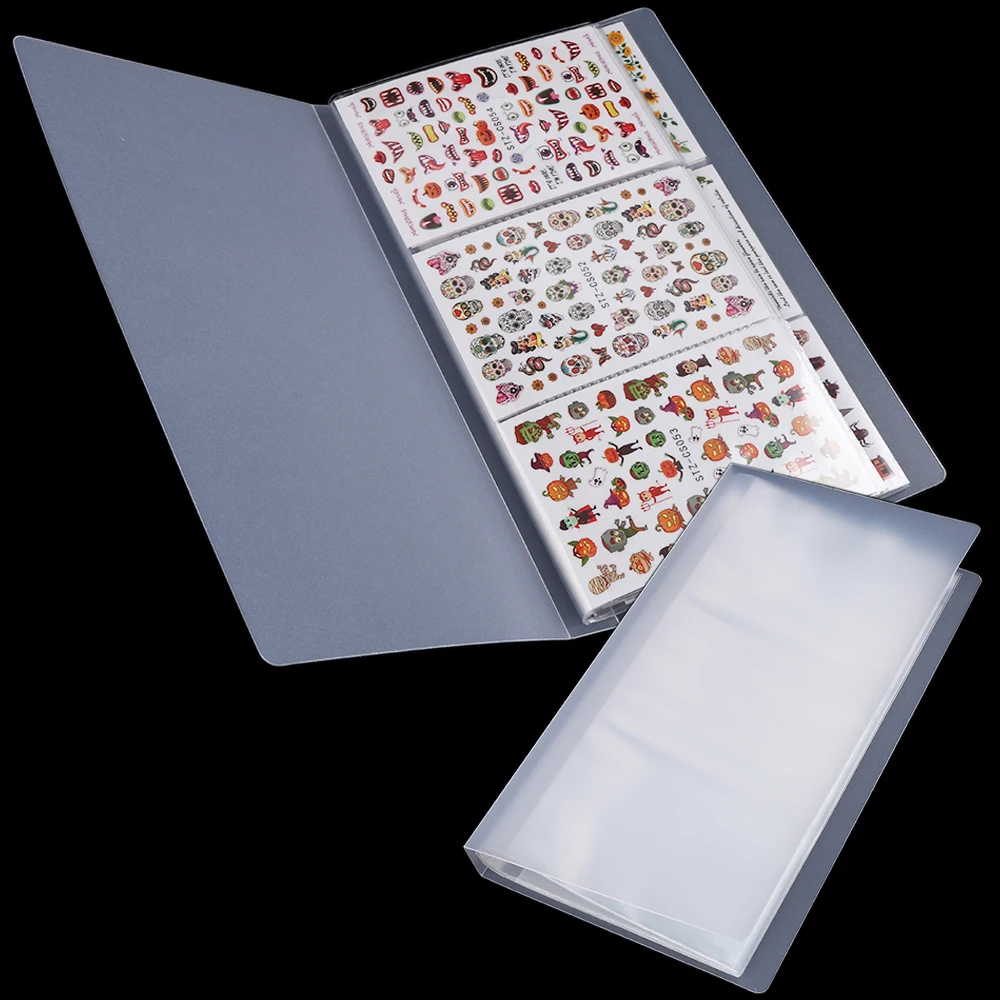 84 слота альбом для хранения наклеек ногтей пустой слайдеров наклейка держатель