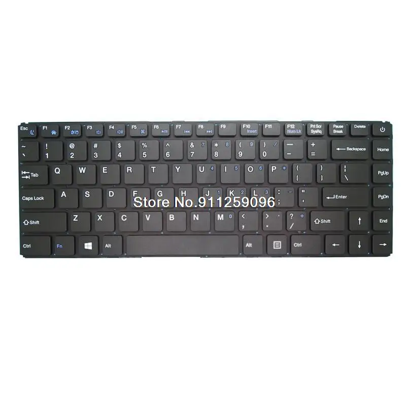 

Laptop Replacement Keyboard For EVOO EVC141-6BL English US Without Frame New