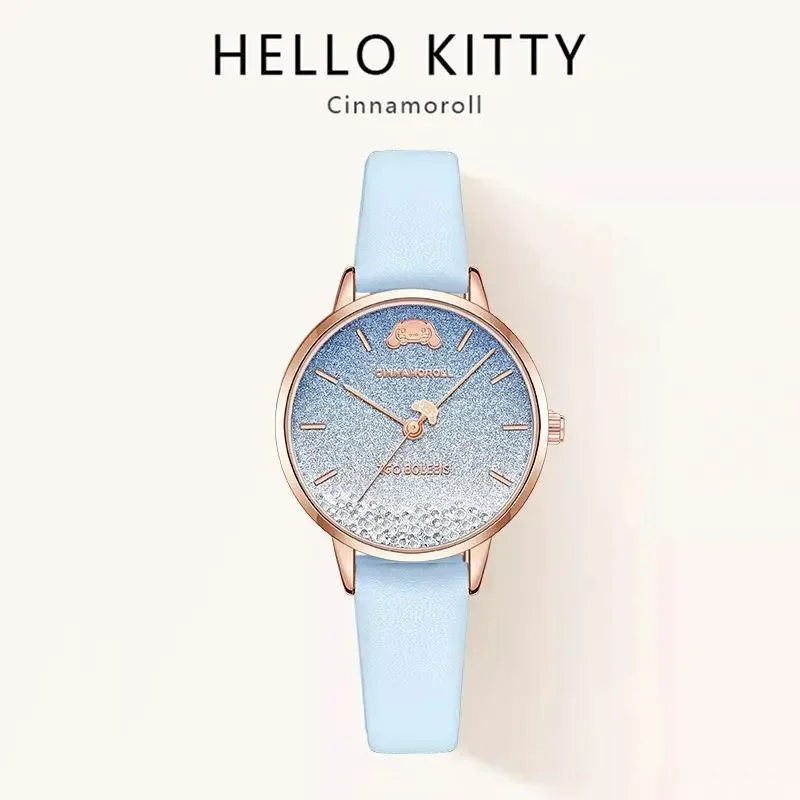 Кварцевые часы Sanrio ZGO в стиле цыганских студентов брендовые цвет розово-синий