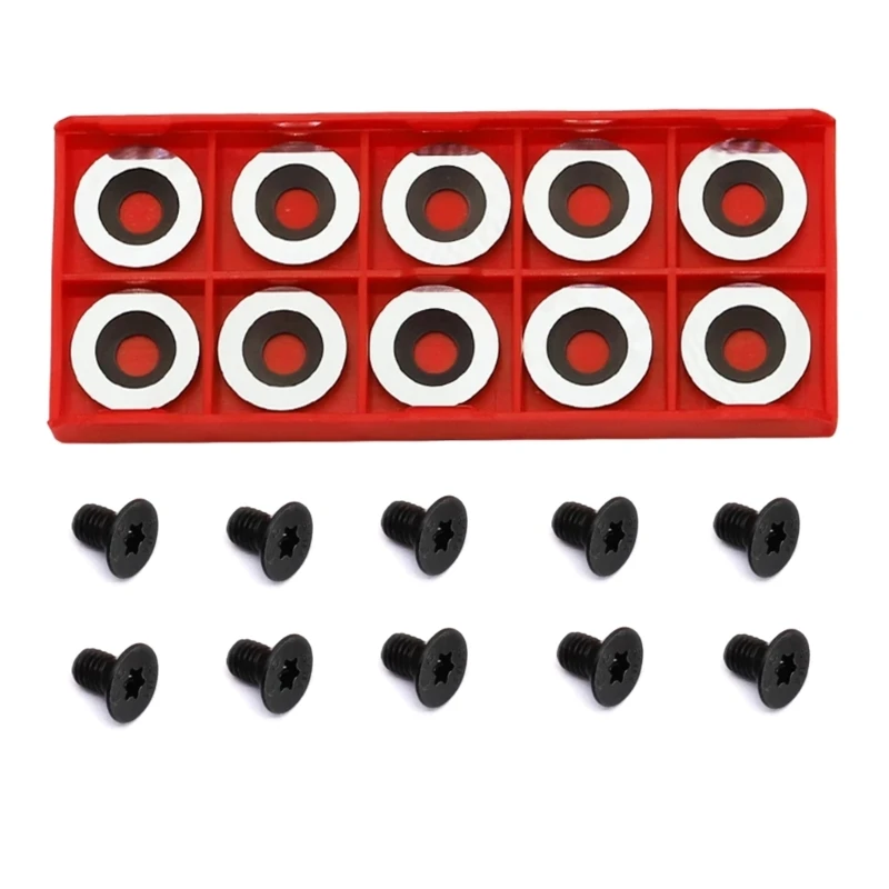 

10pcs 16mm Round Carbide Inserts Cutter Finisher Hollower Tools Woodworking Cutter for Wood Turning Tools Good Sharpness