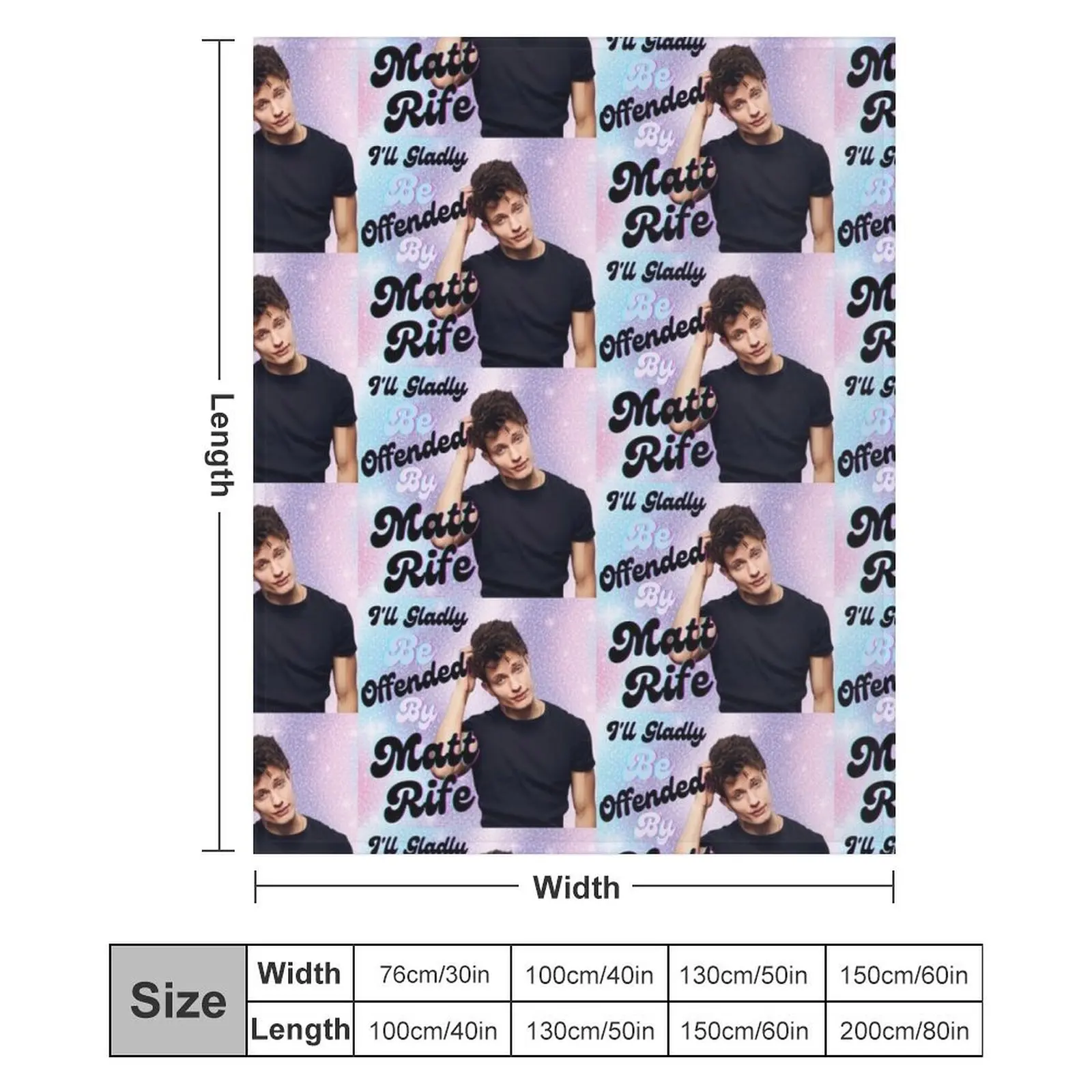 Я радян быть отправлена Мэттовой жене Забавное одеяло Matt Rife