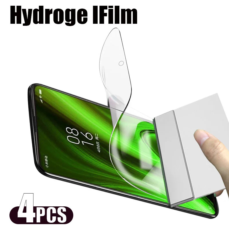 

4pcs Hydrogel Film For Redmi 9 8 9T 9C 9A 9AT 8A K40 Pro Screen Protector For Redmi Note 10 9 8 Pro Max 10T 9T 8T 10S 9S