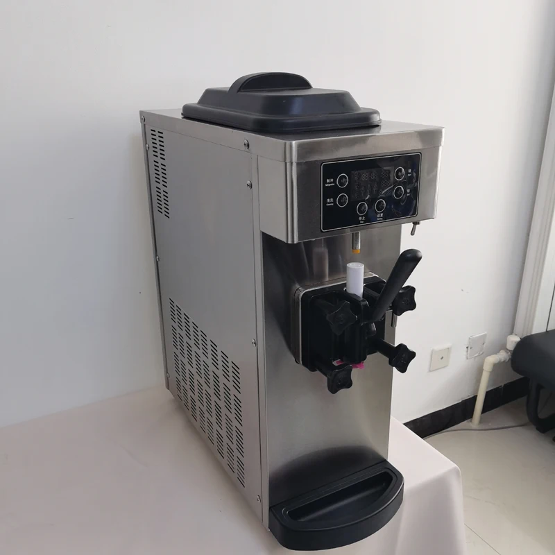 

Коммерческий аппарат для производства мягкого мороженого, настольный холодильник, сладкий конус, торговый автомат 1100 Вт