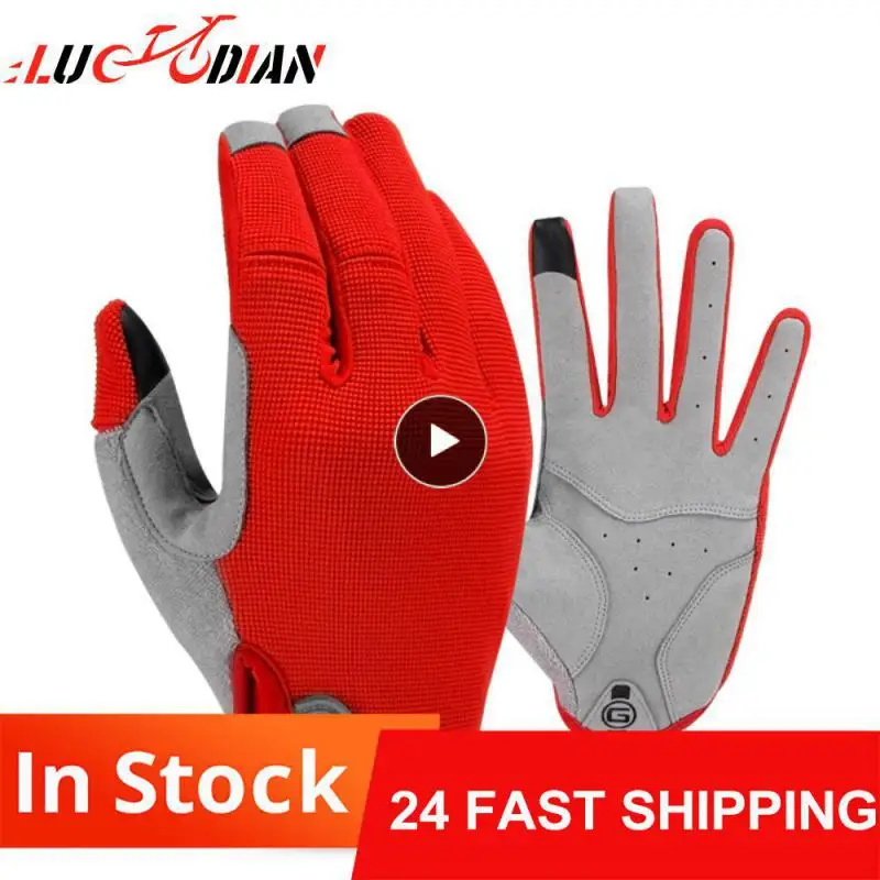 

GIYO Sports Touch Screen Long Full Fingers Gel Sports Cycling Gloves Women Men Bicycle Gloves MTB Road Bike Riding Racing Gloves