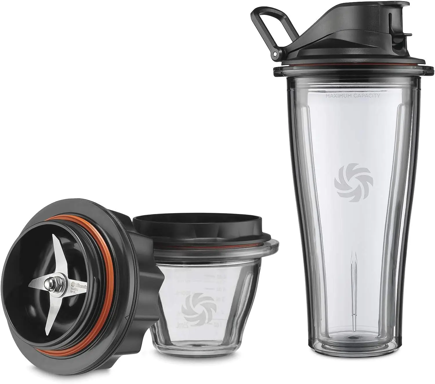 

Blending Cup and Bowl Starter Kit for Vitamix Ascent and Venturist machines, Clear, 20 oz. cup and 8 oz. bowl Mini portable blen