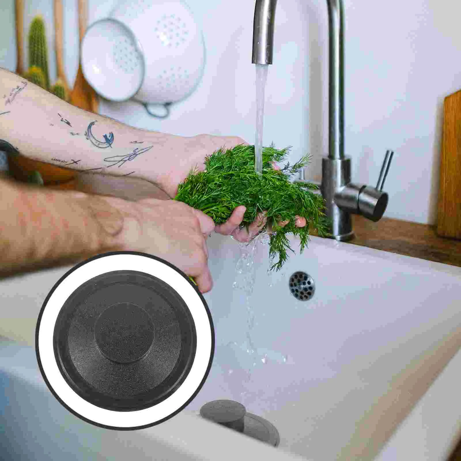 

Kitchen Sink Stopper Garbage Disposal Plug Sink Waste Seal Ring Plastic Sink Drain Plug Sinks