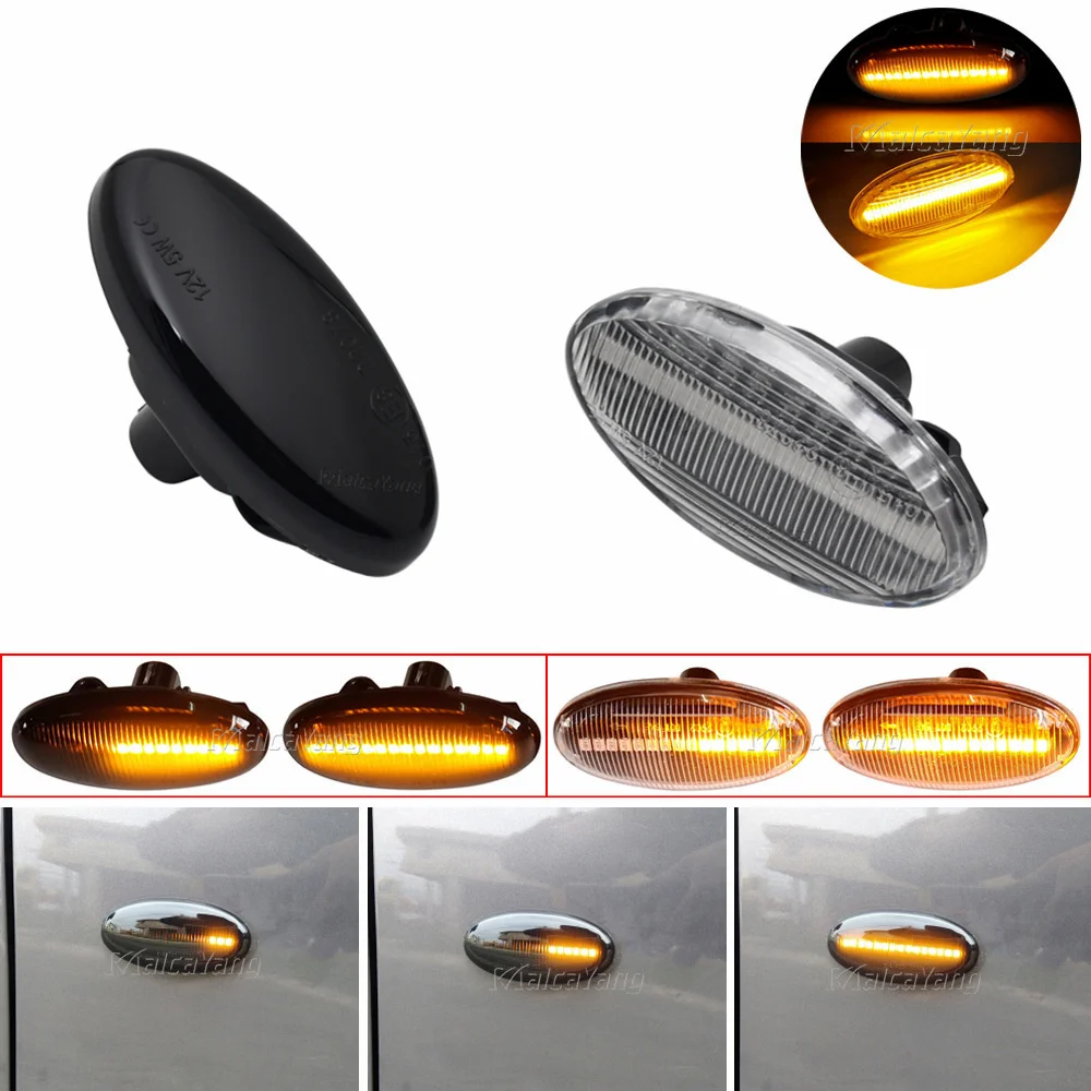 

Side Marker LED Turn Signal Light For MAZDA 2 3 5 6 BT-50 MPV II Dynamic Indicator Flowing Water Sequential Blinker Auto Parts