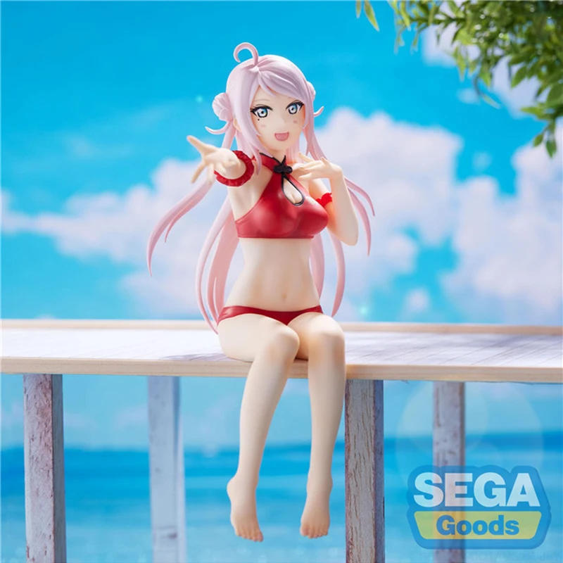 

Оригинальный SEGA LoveLive! Коллекционные фигурки Zhong Lanzhu, аниме, аксессуары, положение сидя, 14 см, модели игрушек