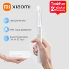XIAOMI MIJIA Sonic электрическая зубная щетка T100 IPX7 Водонепроницаемая 30 дней работы от батареи ультразвуковой отбеливающий чистящий вибратор для зубов