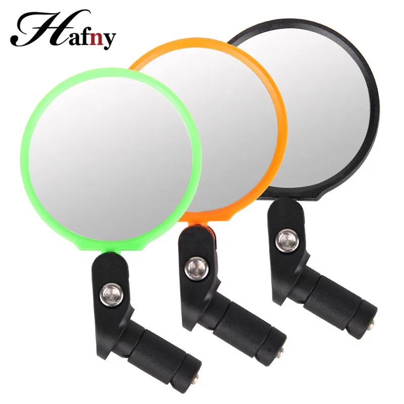 

Hafny Flexible Bike Mirrors Clear Rear View Bicycle Mirror Handlebar End Back Eye Safety Mirror For E-bike MTB Road Bike Mirror