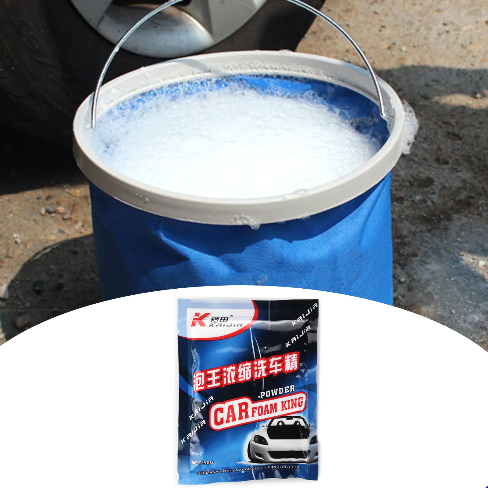 

Foaming Car Wash Soap Car Cleaning Supplies Deep Cleaning Concentrated Detergent 1.8 Oz Cleaner Powder Car And Truck Wash Auto