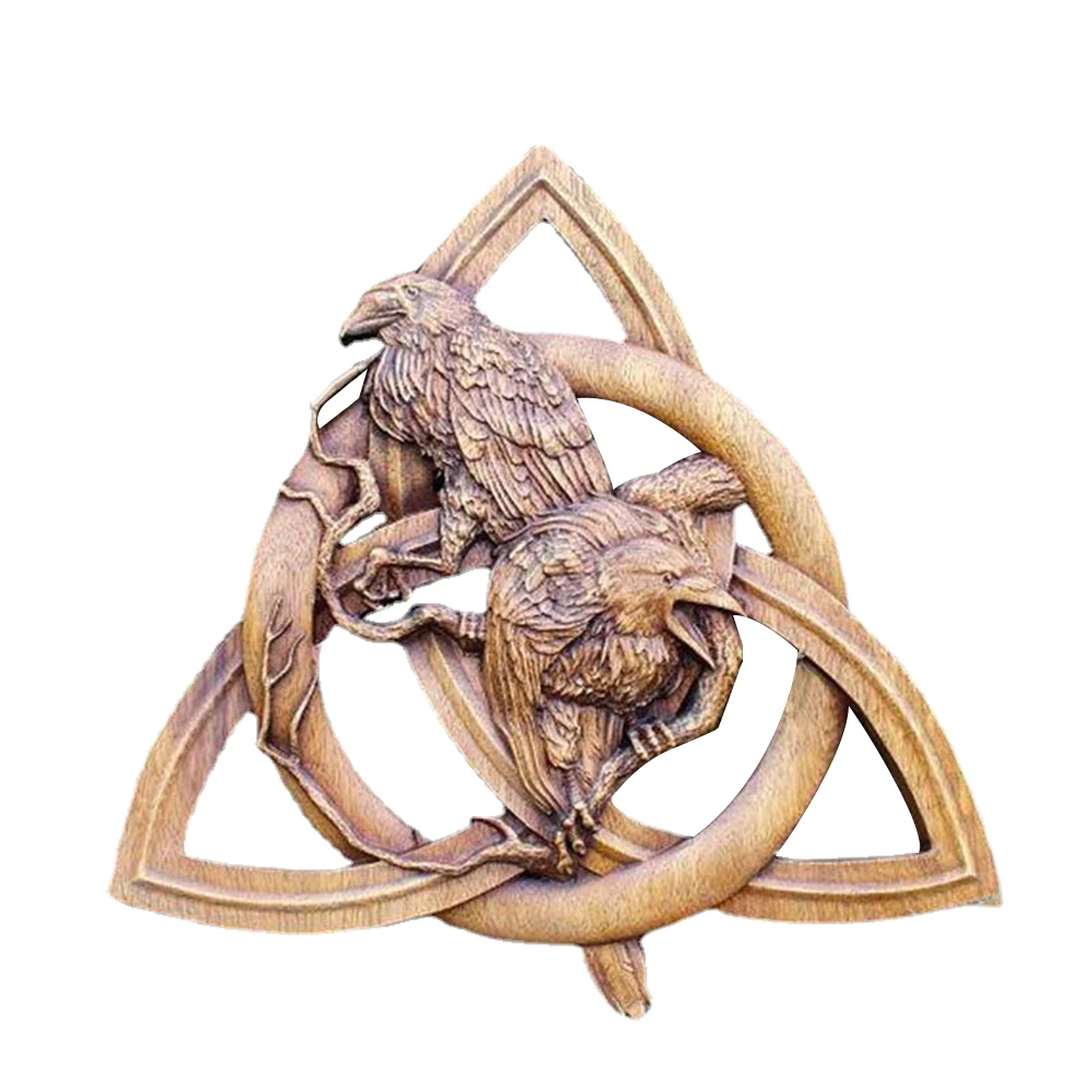 Скандинавские языческие боги деревянные настенные украшения статуи из смолы для